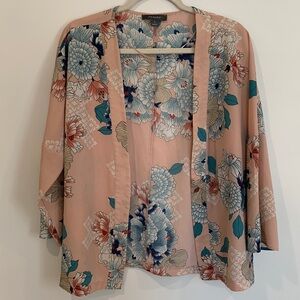 Women’s Primark Boho Pink Floral Kimono - Size Small